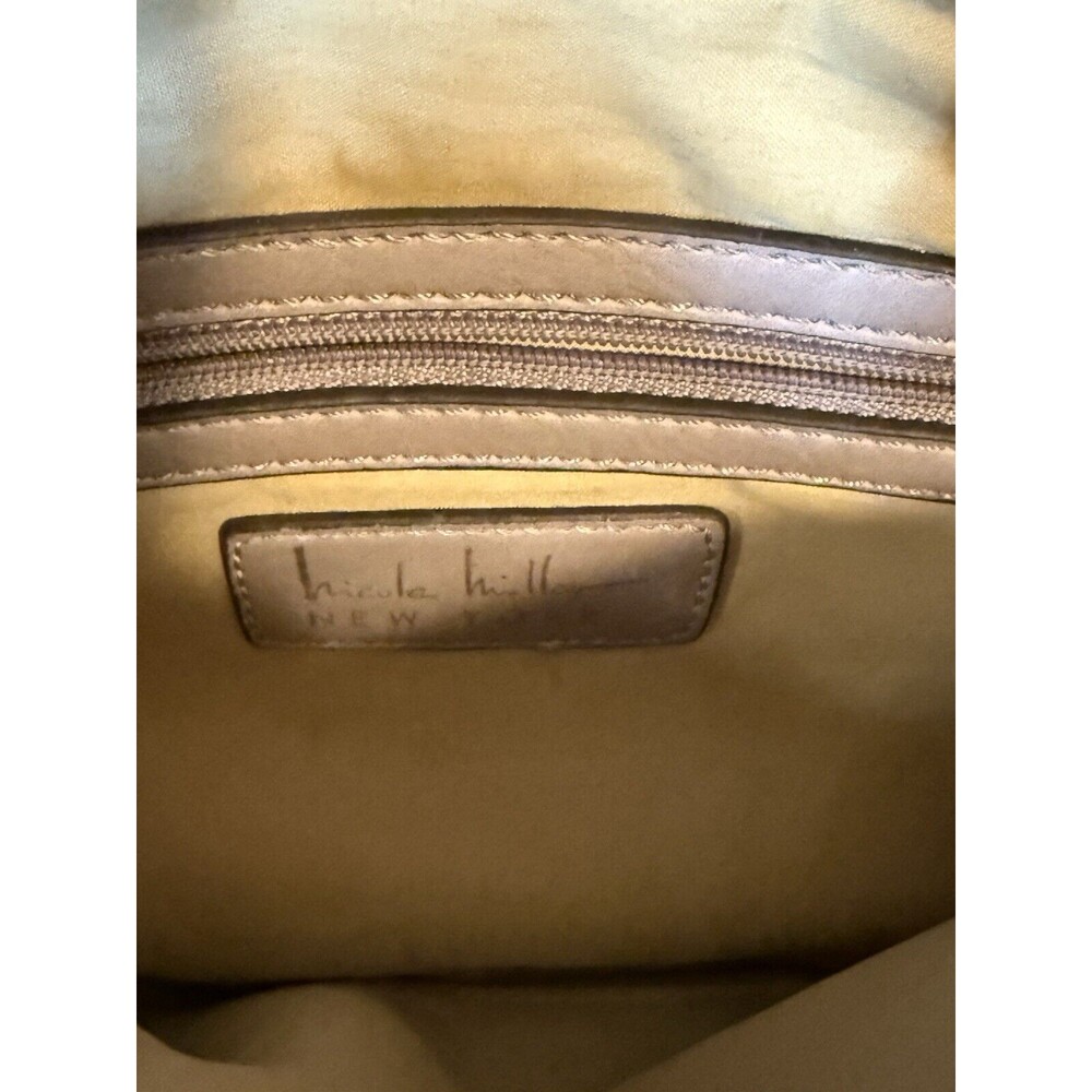 Nicole Miller New York Purse Crossbody Light Purple Faux Leather - Picture 4 of 5